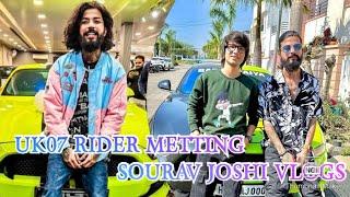 Uk 07 Rider Metting Sourav Joshi Vlogs#Uk 07 Fan Page#Subscribe@Ron_G Creater 