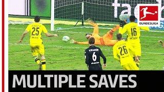 Dortmund's Bürki & Sokratis - 4 Saves in 5 Seconds