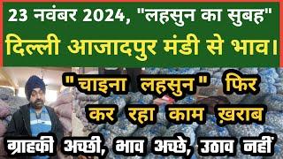 23 नवंबर 2024 लहसुन का भाव Azadpur Delhi Mandi Today #delhifruitmarket #garlicpricetoday #dmttv