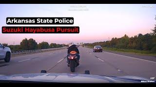 Arkansas State Police High Speed Pursuit of Suzuki Hayabusa