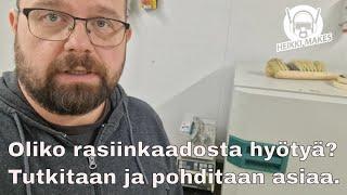 Oliko rasiinkaadolla vaikutusta puun kosteuteen? Oliko järkeä vai ei?