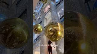 Christmas at Selfridges, London 2024 Wonderful light show and Xmas Shop #christmasinlondon