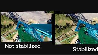 Stabilizing shaky roller coaster POVS