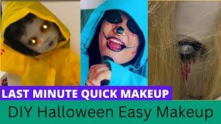 Halloween Easy Makeup For Kids | Halloween Party Look #Diyhalloweenmakeup Halloween makeup for kids