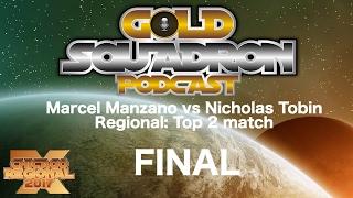 Marcel Manzano vs Nicholas Tobin  Final game Chicago X wing Regional 2:5:17 2016 season