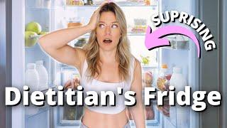 What Dietitians Really Keep in Their Fridge to Stay Healthy & Confident | Dietitian Fridge Tour