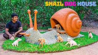 Building a Dream SNAIL Dog House for Rescue Puppies!