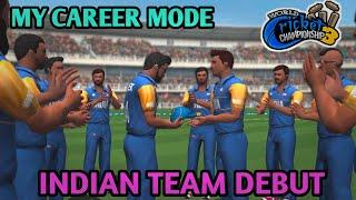 WCC3 MY CAREER MODE - INDIAN TEAM DEBUT MATCH || FULL GAMEPLAY || SUPER GAMER ||