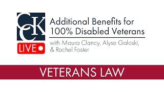 Additional Benefits for 100% Disabled Veterans