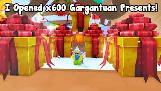 I Opened 600 Gargantuan Presents In Pet Simulator 99!