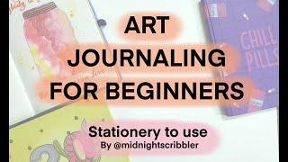 Art Journaling for beginners | Stationery to use