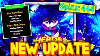 Heroes World NEW UPDATE! NEW CODES/BOSS/SPINS & MORE! Roblox