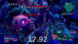 Borderlands 3|Final boss|Tyreen the Destroyer|World Record|Speed Kill|37 Seconds|No Pipebomb