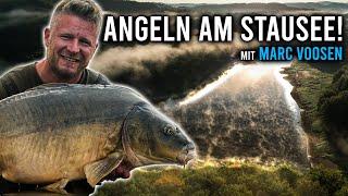 So angelt Marc Voosen am Stausee!