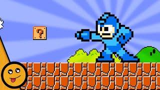 Megaman in Super Mario Bros!