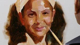 How to paint a portrait in oil paint. Summary of the long video.
