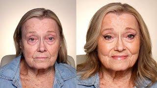 Glamorous Natural Makeup & Hair Tutorial for Mature Skin | A Makeover for My Beautiful Grams!