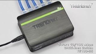 TRENDnet 5-Port 10/100 Mbps GREENnet Switch TE100-S5