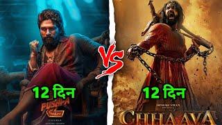 Pushpa 2  Chhaava Movie 12 Day's Hindi And Worldwide Collection Comparison 