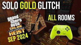 Cayo Perico SOLO GOLD Glitch all DOORS GUIDE - SEP 2024 [ Controller OVERLAY ] GTA 5 Online