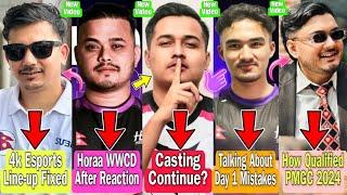 4k Esports Lineup Completed| Horaa Esports Craze In PMSL Lan| Cr7 Reaction After Horaa WWCD |Bipul