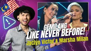 Vocal Coach YAZIK reacts to Jaclyn Victor & Marsha Milan - GEMILANG (live performance)