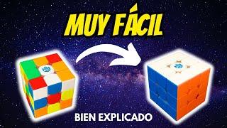 ️EL TUTORIAL MÁS FÁCIL de COMO ARMAR EL CUBO RUBIK. Con este SI PODRÁS resolver el cubo!