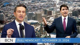 Trudeau pauses GST for 2 months & Poilievre slams Liberals on carbon tax increase l Nov 21, 24 l BCN