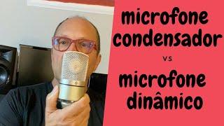 Microfone condensador vs microfone dinâmico. Qual é melhor para violão?