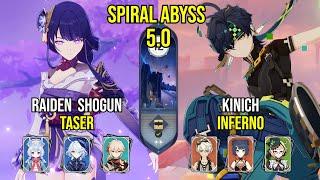 C1 Raiden Shogun Taser & C0 Kinich Inferno | Spiral Abyss 5.0 | Genshin Impact