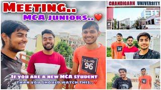 A Day in my life with Freshers ️ | MCA students of Chandigarh University !