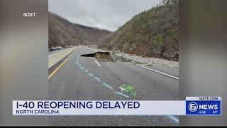 NCDOT: I-40 reopening delayed