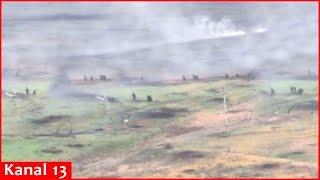 Mass ESCAPE of Russian ARMY from BATTLEFIELD-Those who can't run are targeted by drones-REAL FOOTAGE