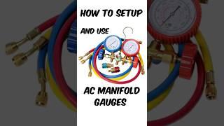 How to Setup and Use AC Manifold Gauges ️ Car AirCon Gauges 