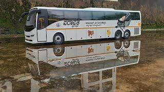 ksrtc airavata miniature volvo bus making video. prashanth achar creation .##