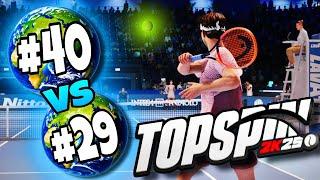 WORLD #40 VS WORLD #29 - MUST WATCH GAME!!! | TopSpin2K25