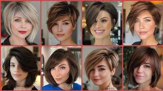 So Elegant & Beautiful Women's Short Side Bang Hair Cut Designs Ideas #2024 #beautygirlscracks