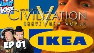 Civilization V: Brave New World Let's Play - FLATPACK FACEOFF! Ikea Wars Part 01