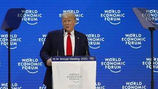 Weltwirtschaftsforum in Davos: Trump lobt eigene Wirtschaftspolitik