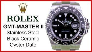 Rolex GMT-Master II Black Ceramic REVIEW - 40mm, Stainless Steel, Oyster, Date, 116710LN