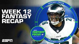 Week 12 Recap + Studs and Duds | Fantasy Focus 