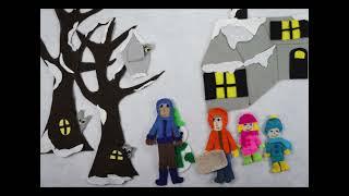 Felt Board Lady Story: The Valentine Snowman #kidsyoutube #storytelling #valentinestory