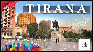 Tirana, Albania City Tour - Skanderbeg Square - Downtown Tirana Virtual 4K Walking Tour