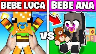 Eu BEBE vs Ana Banana BEBE in Minecraft !