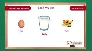 Food We Eat - Kidsmate LKG Term 2 GK