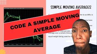 How to create simple moving average with python