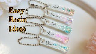 Personalized Resin Art Ideas | Resin art for beginners Step by Step | Resin keychain with Names