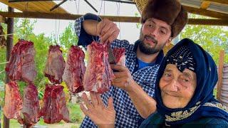 LIFE WITH GRANDMA IN THE VILLAGE! GRANDMA'S FAVORITE RECIPE | LAMB'S NECKS IN TANDOORI | RURAL LIFE