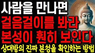 사람을 볼 때 '걸음걸이'를 확인하라 진짜 본성이 보인다 I 다른 사람의 속마음을 쉽게 파악하는 방법 I 부처님 말씀 I 인생 지혜 I 오디오북 I 명언