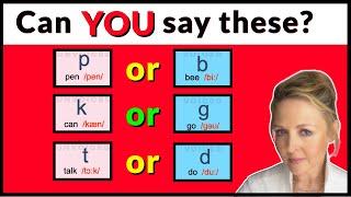 How to Pronounce Consonants - /p/ /b/ /t/ /d/ /k/ /g/ - Learn British English RP Accent